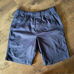Uniqlo Men's Dark Blue Flat Front Shorts